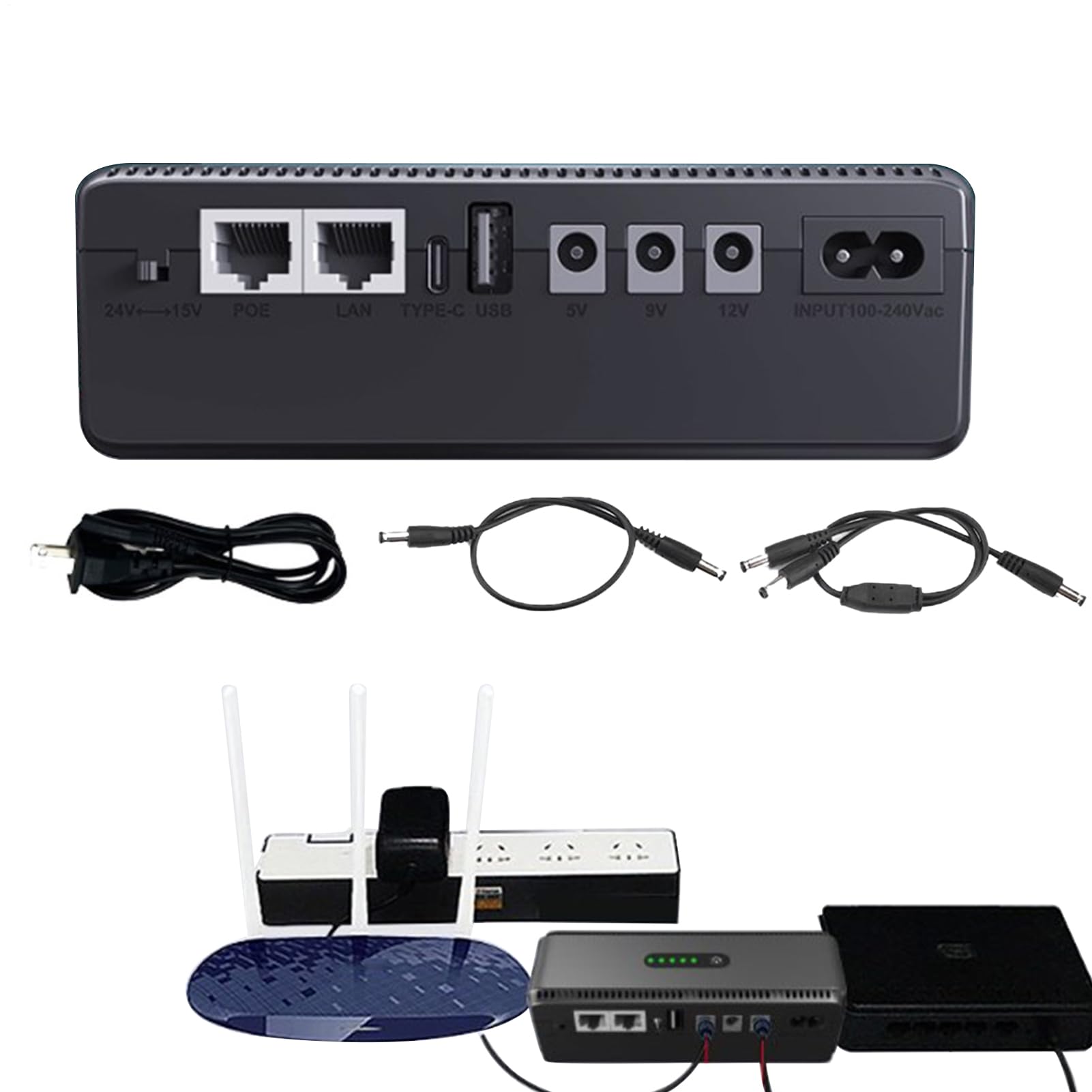 Fuente de alimentación de batería para Router 10400 mAh Recargable