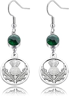 NC Outlander Earrings Outlander Inspired Jewelry Scotland Thistle Dangle Earrings Thistle Flower Jewelry Outlander Fans Gift (Outlander Ear)