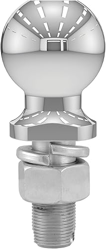 Miniatura 5 de CURT 40007 Bola de enganche cromada para remolque, 10,000 libras, 2-516 pulgadas de diámetro, 1 vástago de 2-14 pulgadas