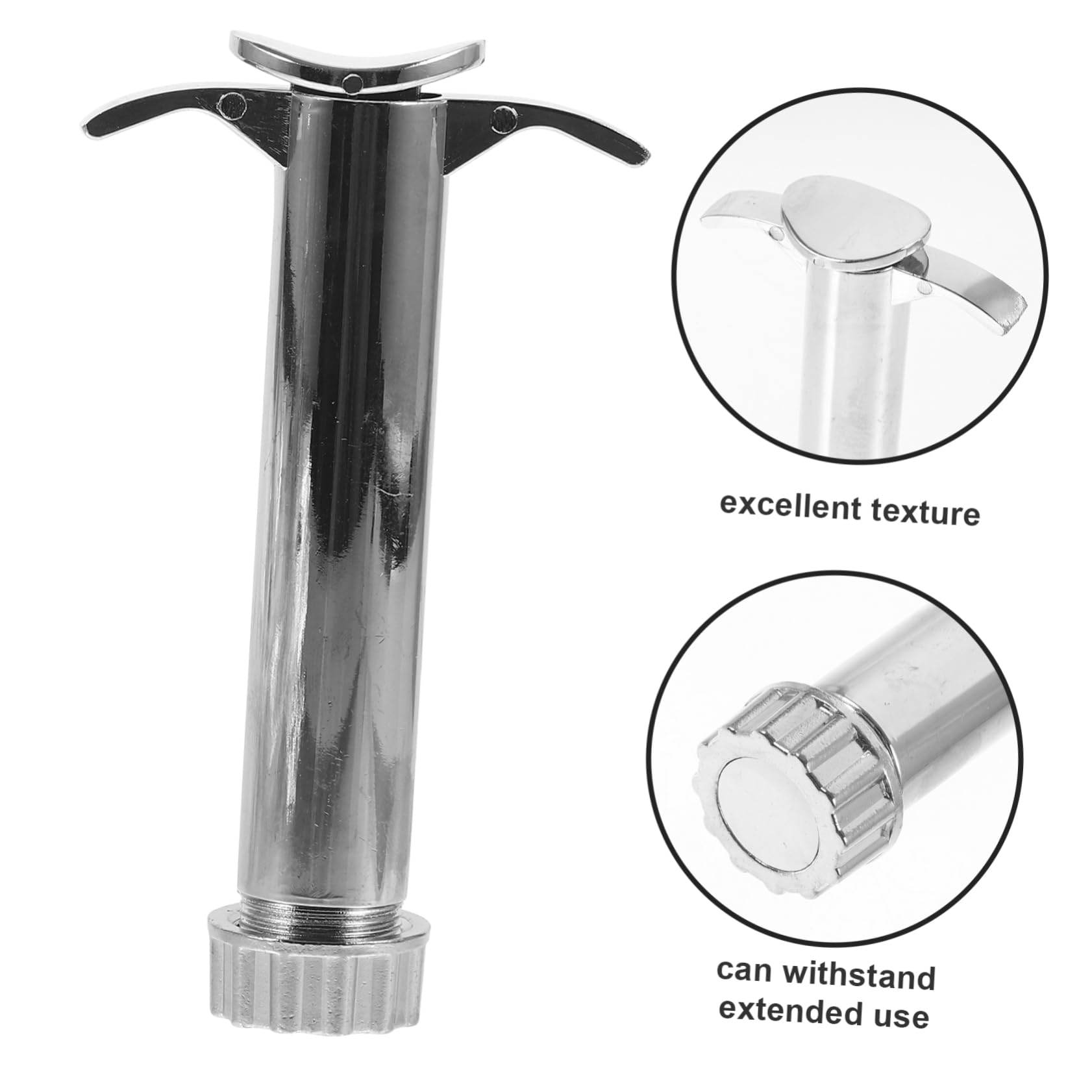 jojofuny 5 Sätze -Quetscher Ton Modellieren Modelliermasse Bildhauerei Hey Polymer Werkzeug DIY Quetscher Clay-Extruder aus Edelstahl Rotierende Fimopresse Rostfreier Stahl Silber