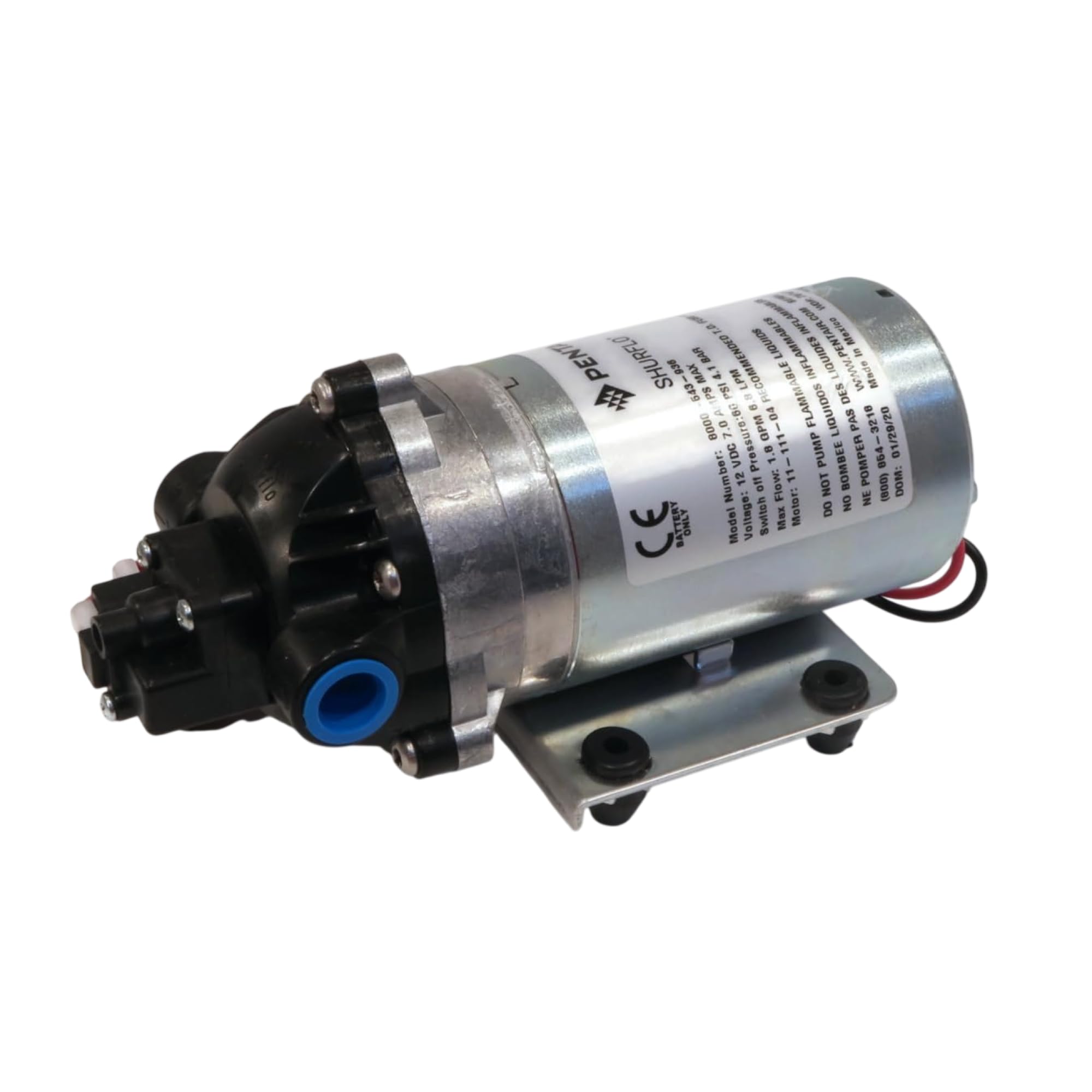 Shurflo Pump 8000-543-936 On-Demand Diaphragm Pump 12v 1.8 Gpm 60 Psi