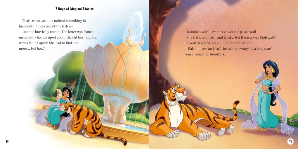 Disney Princess: 7 Days of Magical Stories (Collection of Illustrated Tales)