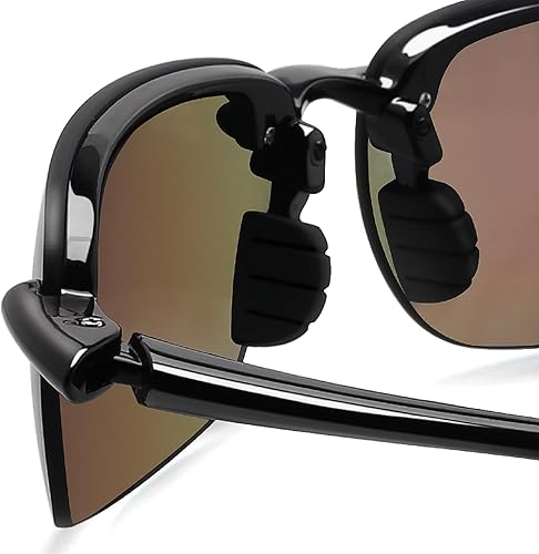 Miniatura 6 de JULI Gafas de sol deportivas para hombres y mujeres, marco Tr90 sin bordes para correr, pesca, béisbol, conducción MJ8001