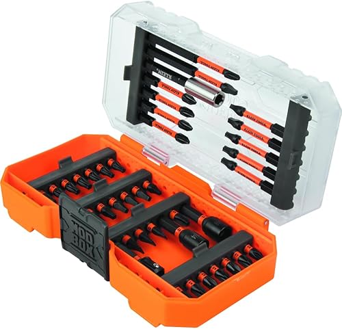 Miniatura 28 de Klein Tools 32288 Destornillador aislado, juego de destornilladores 8 en 1 con cuchillas intercambiables, 3 Phillips, 3 puntas ranuradas y 2 puntas