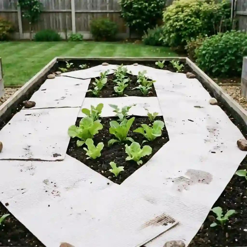 Florade Garten-Wellpappe – biologisch abbaubares Unkrautvlies aus 100% Frischfaser – plastikfrei & wasserdurchlässig – Mulchvlies & Gartenvlies für Beete, Hochbeet, Gemüse & No-Dig-Garten