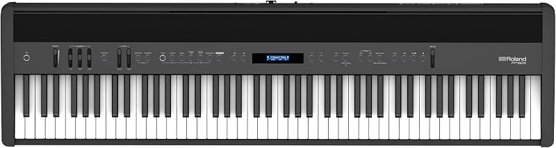FP-60X | Piano digital profesional de 88 notas | Potente amplificador incorporado y parlantes estéreo personalizados | Personalización del sonido a bordo | Tonos y efectos seleccionados | Conectividad Bluetooth y MIDI | Negro | Teclado PHA-4 de 88 teclas con motor SuperNATURAL y Bluetooth para practicar, grabar e interpretar