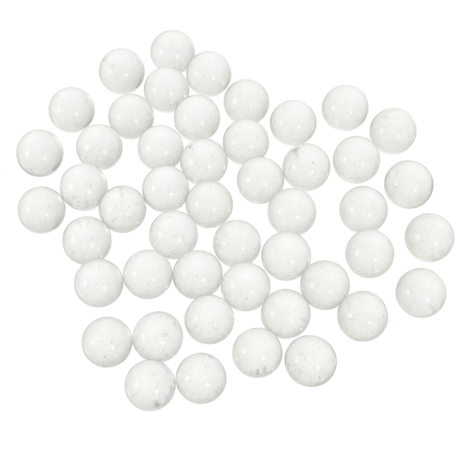 180 Canicas de Vidrio Transparente Sólidas 16 MM Cuentas Redondas para Manualidades y Decoración de Jarrones Bolas Decorativas para Acuarios y Relleno Artístico Paquete de 180