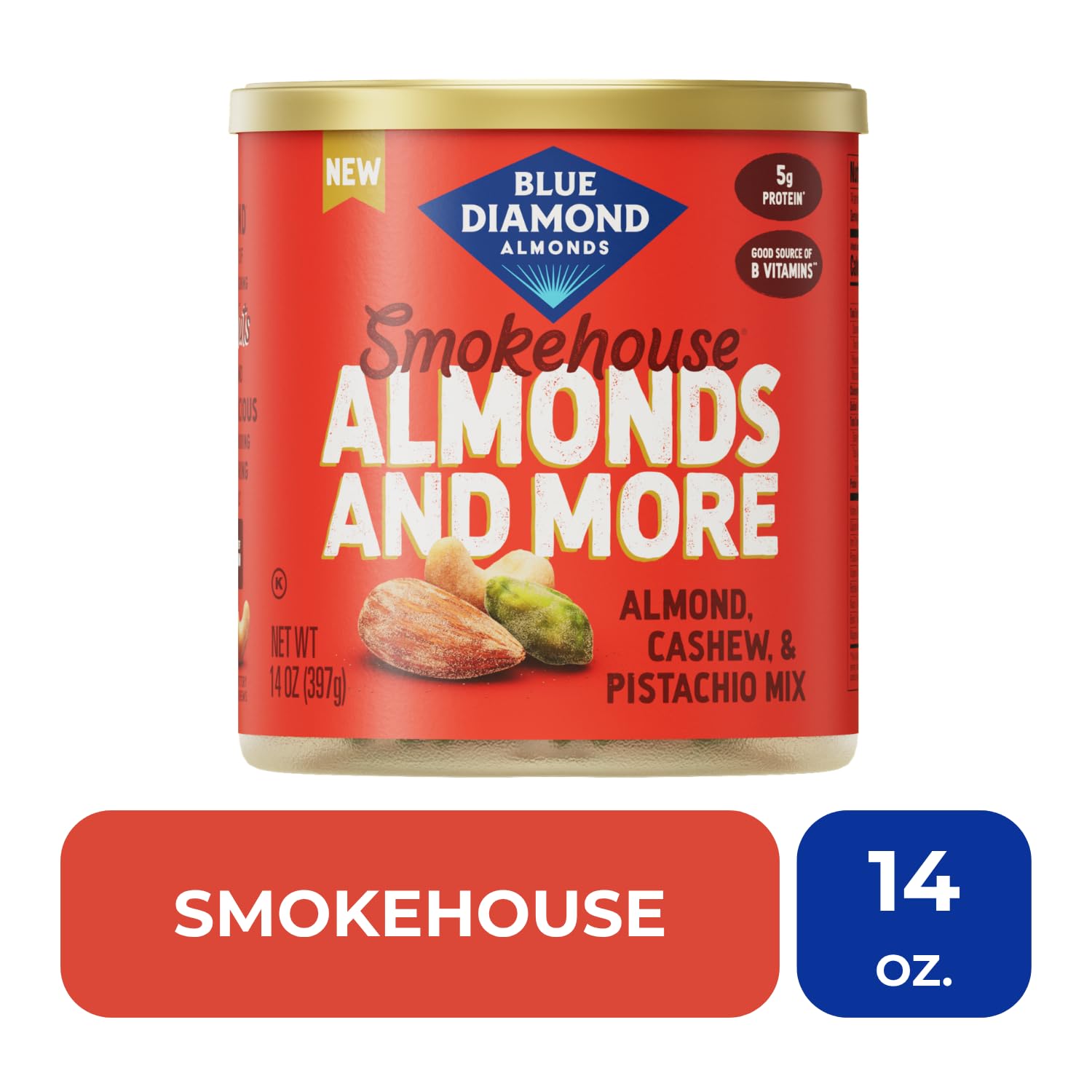 Amazon.com : Blue Diamond Almonds, Mixed Nuts Smokehouse Flavored