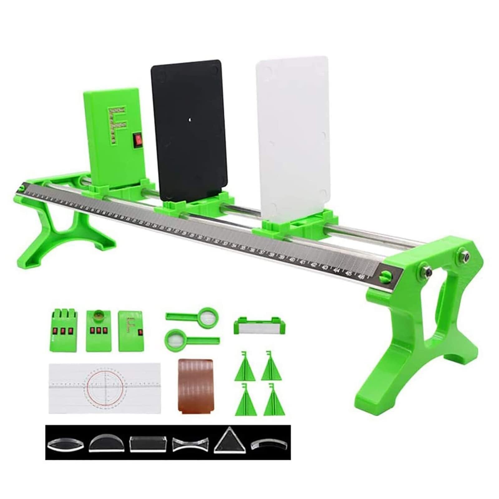 Equipo De Laboratorio Científico, Banco Óptico, Lente, Conjunto De Imágenes De Orificios Pequeños, Material Didáctico Físico Óptico, Equipo De Experimentación Científica Óptica