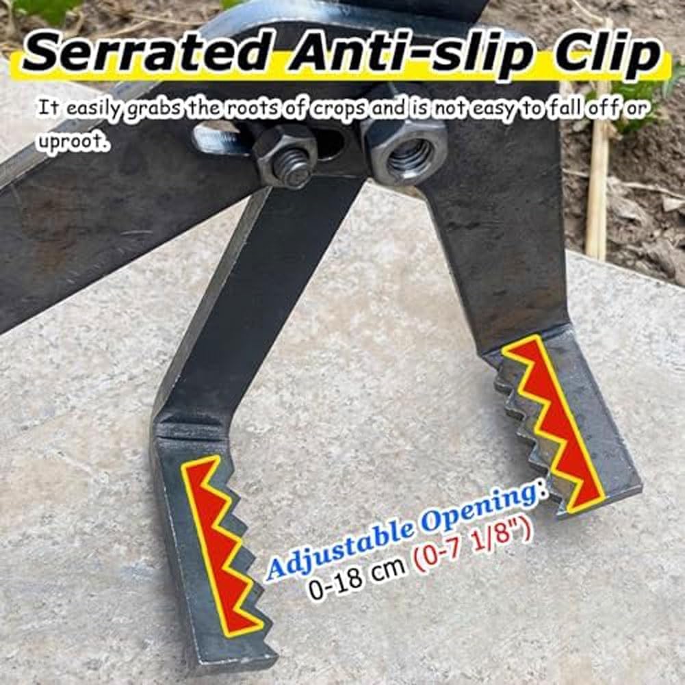 Heavy Duty Small Tree Root Puller,Leverage Stump Remover Equipment,Load-Bearing Fence Post Puller,Small Tree Root Extraction Tool,Leverage Sapling Puller Tool,for Tree Root