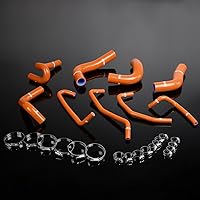 Vista 8 de PIT66 Kit de manguera de radiador de silicona, compatible con Mazda Miata MX5 1994-1997 1.8L rojo con abrazaderas