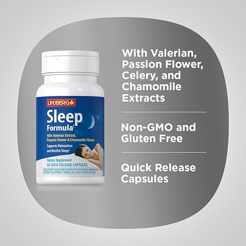 Miniatura 4 de Lindberg Extracto de raíz de valeriana  90 cápsulas  con manzanilla y flor de la pasión  Suplemento complejo  Sin OMG, sin gluten