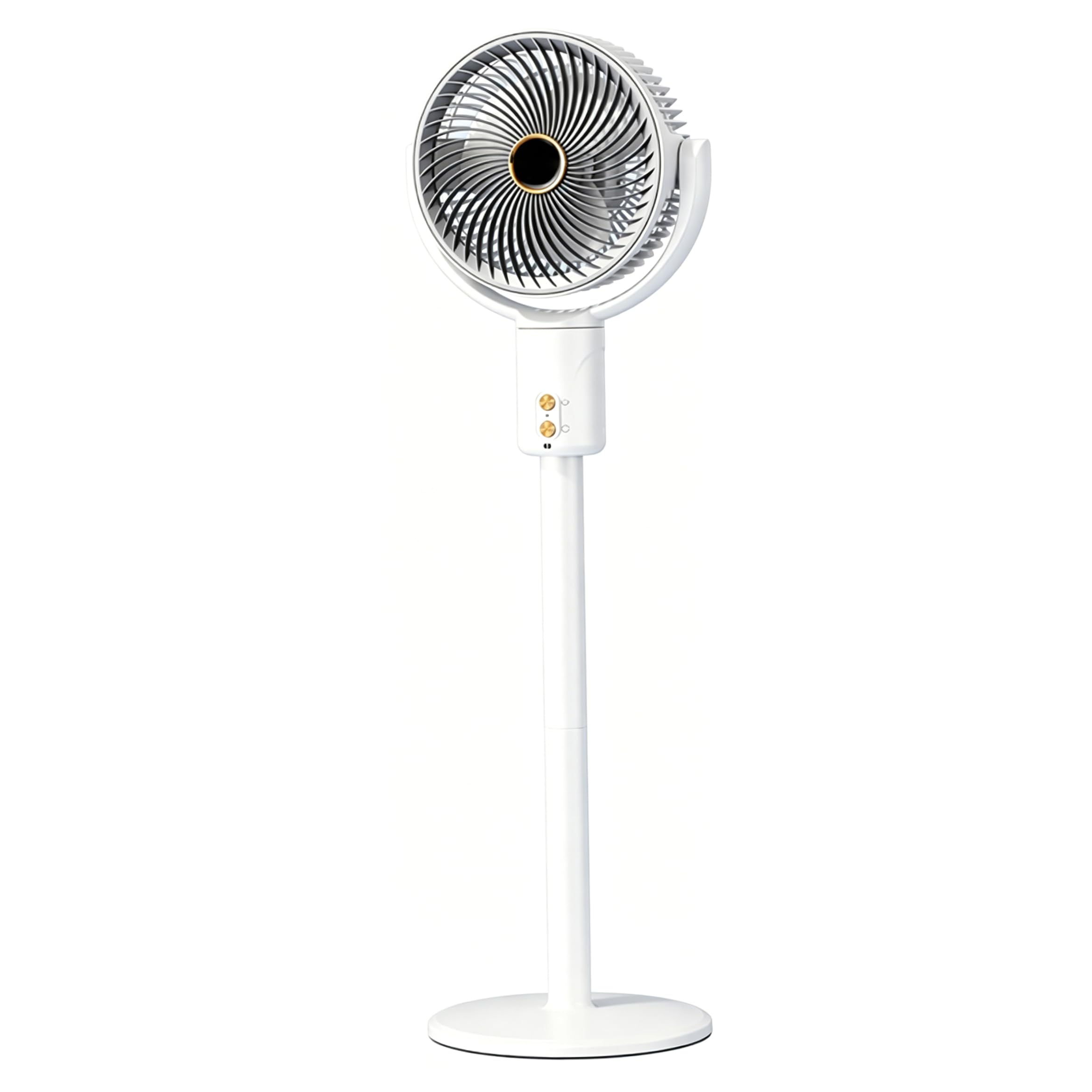 Ventilatore pieghevole, ventilatore da terra portatile, ventilatori oscillanti silenziosi senza fili con altezza regolabile, utilizzo su scrivania e pavimento, supporto portatile oscillante pieg