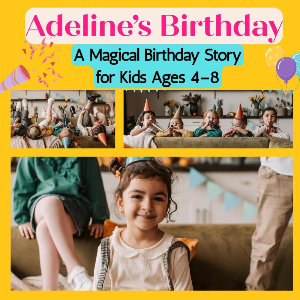 Adeline’s Birthday: A Magical Birthday Story for Kids Ages 4–8: A Fun and Heartwarming Tale of Friendship, Party Games, Cake, and Celebration