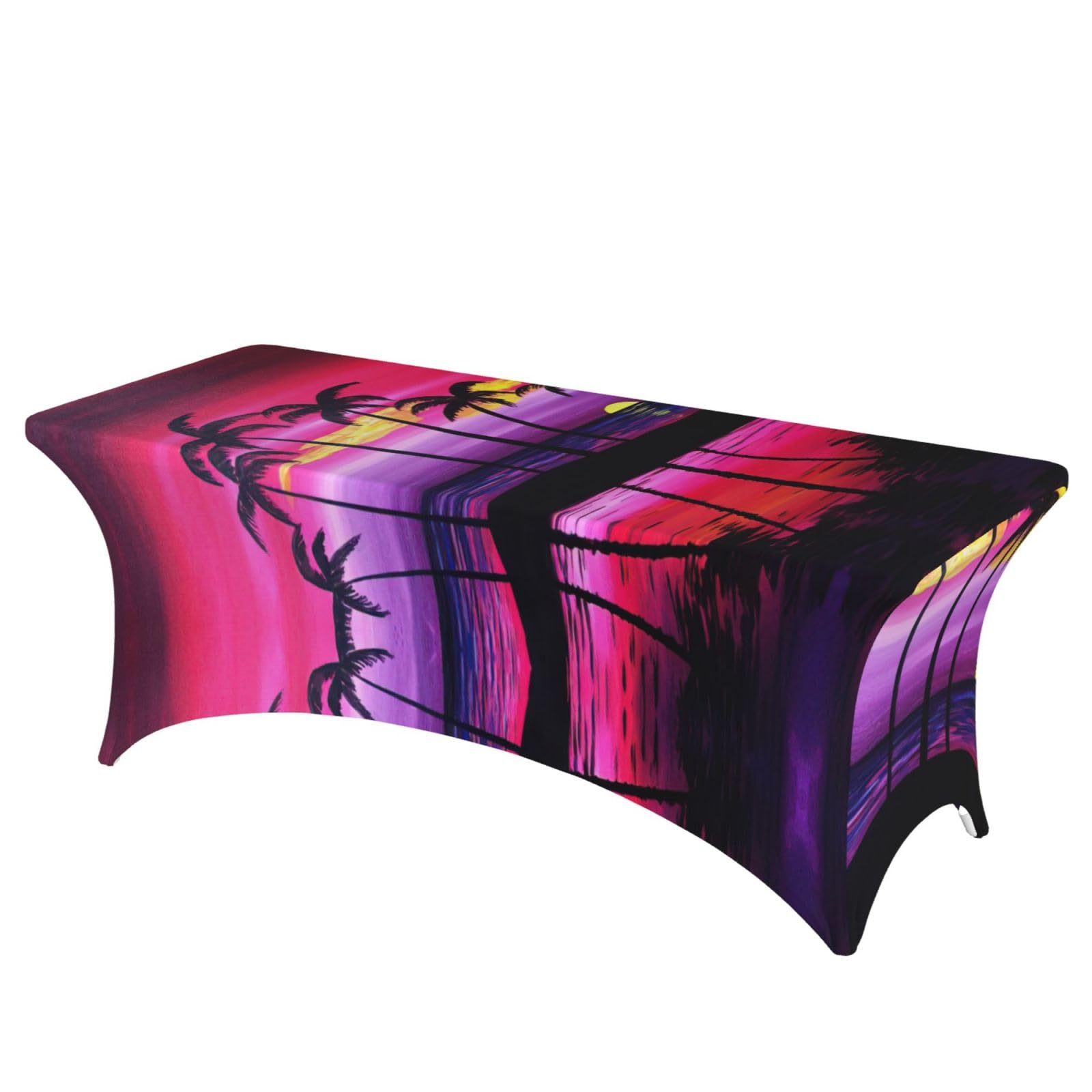 Nappe de table extensible élasthanne palmier pour fête et banquet