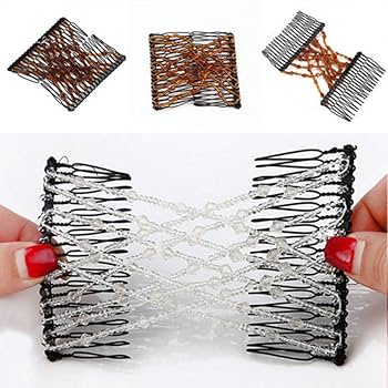 Amazon.com : Gofypel Vintage Bead Stretchy Double Hair Clips