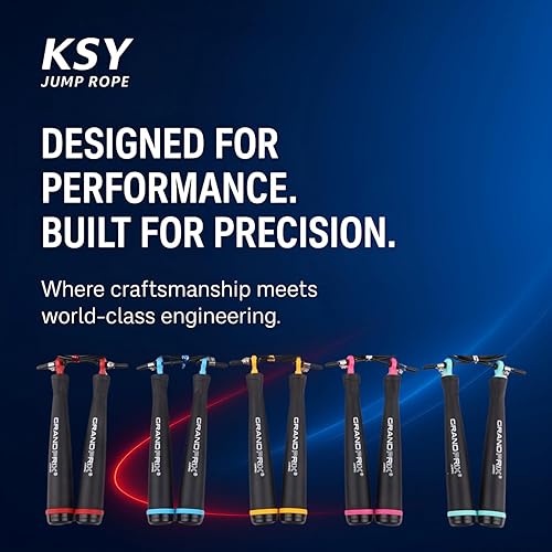 Miniatura 8 de Cuerda de saltar para hombres y mujeres (serie Grand Prix Ultra Speed)  Cuerda de alambre ajustable para CrossFit, boxeo y entrenamiento de fitness