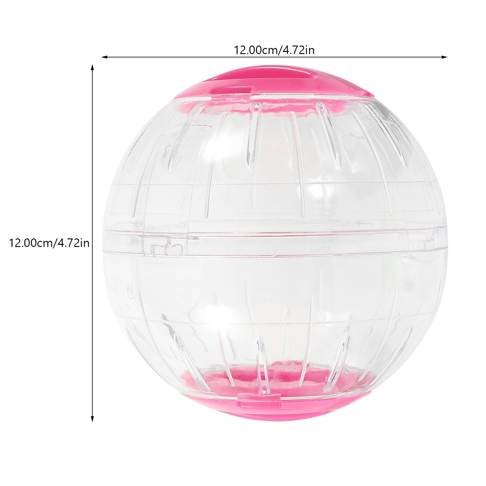 Milisten Boule Roulante Transparente pour Hamster, Lot de 4, Plastique | Observation Claire, Design Anti-évasion, pour Hamster et Gerbille, Usage Maison ou Extérieur