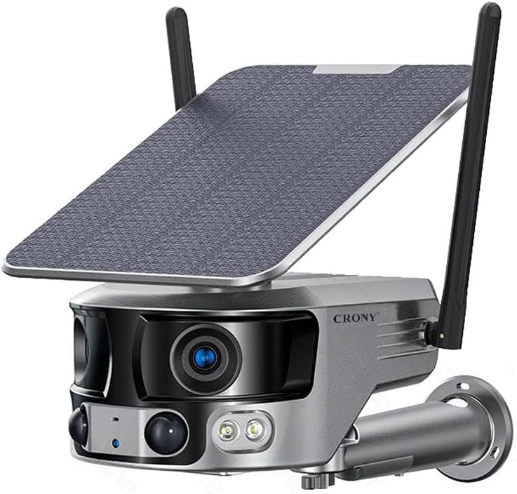 4G Solar Security Camera - Y6 IP66 Waterproof Dust proof outdoor surveillance with 180° View 8MP 4K Resolution 18000mAh Battery Remote Operation Human Tracking Two-Way Audio