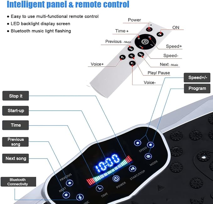 Máquina de plataforma vibratoria con control remoto y bandas miniatura 3