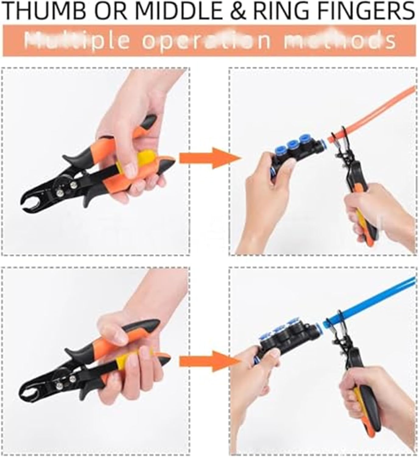 Air Hose Connector Removal Tool, Push to Connect Fittings Air Line Pliers Disconnect Tool, Push To Connect Removal Tool, for Removing Push-Fit Pneumatic Fittings 1/4”, 5/16” (2pcs)