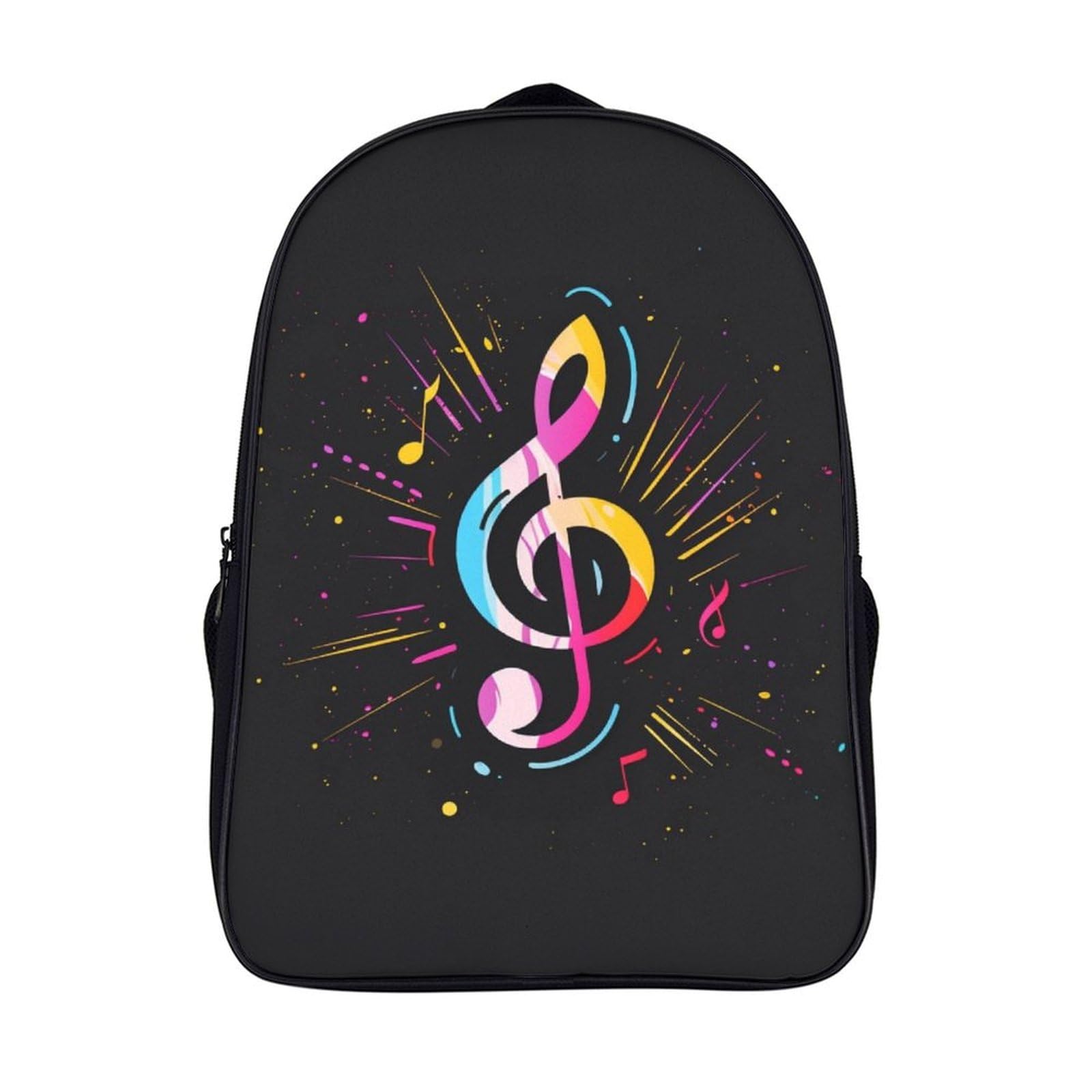 Mochila escolar de música impermeable que evita cuadernos mojados y dolores de espalda 7