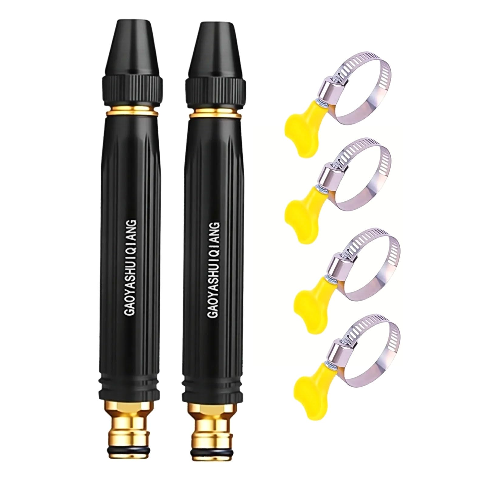 Hosday Powerful High Pressure Sprayer, 2026 Upgrade Garden Hose Spray Gun, High-Strength Aluminum Alloy Core, A Must-Have for for Watering Plants and Vegetables, Car Washing (2PC)