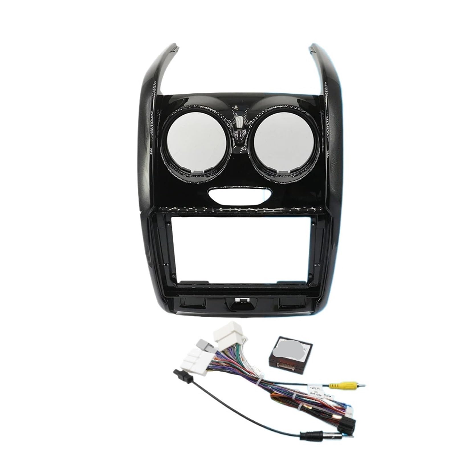 JKELPV Car Radio Frame Kit Fit For RENAULT DUSTER 2012-2018 9/10.1 Inch Car Radio Android MP5 Player Casing Panel Frame Fascia Radio adapter(2015 SET 2)