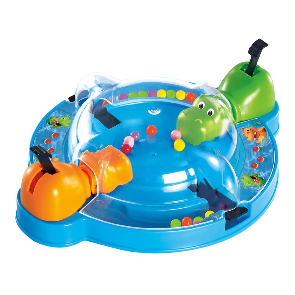 Hippos Board Game, Preschool Games Ages 3+, Intense Game of Quick Reflexes, Kids Board Games for 2 Players Small Size