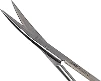 Vista 2 de T/C IRIS MICRO TIJERAS CURVADAS 4.5" CON INSERTOS DE CARBRO TUNGSTEN CON MANGO ORO (HTI MARCA)