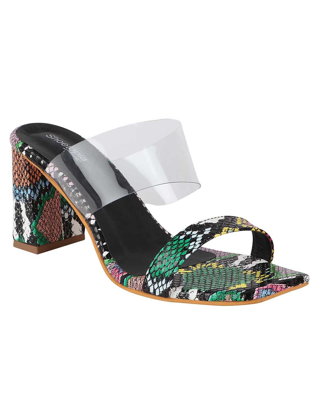 Shoetopia Girls Black Block Heels Printed Sandal (B09NBHWZ53) Amazon Price History, Amazon Price Tracker
