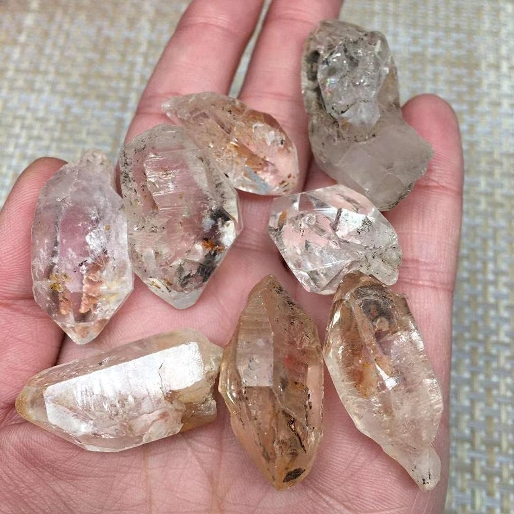 Pétroréfatériel fluorescent non endommagé Herkimer Diamant Quartz Crystal Diamond Du Pakistan 1PCS
