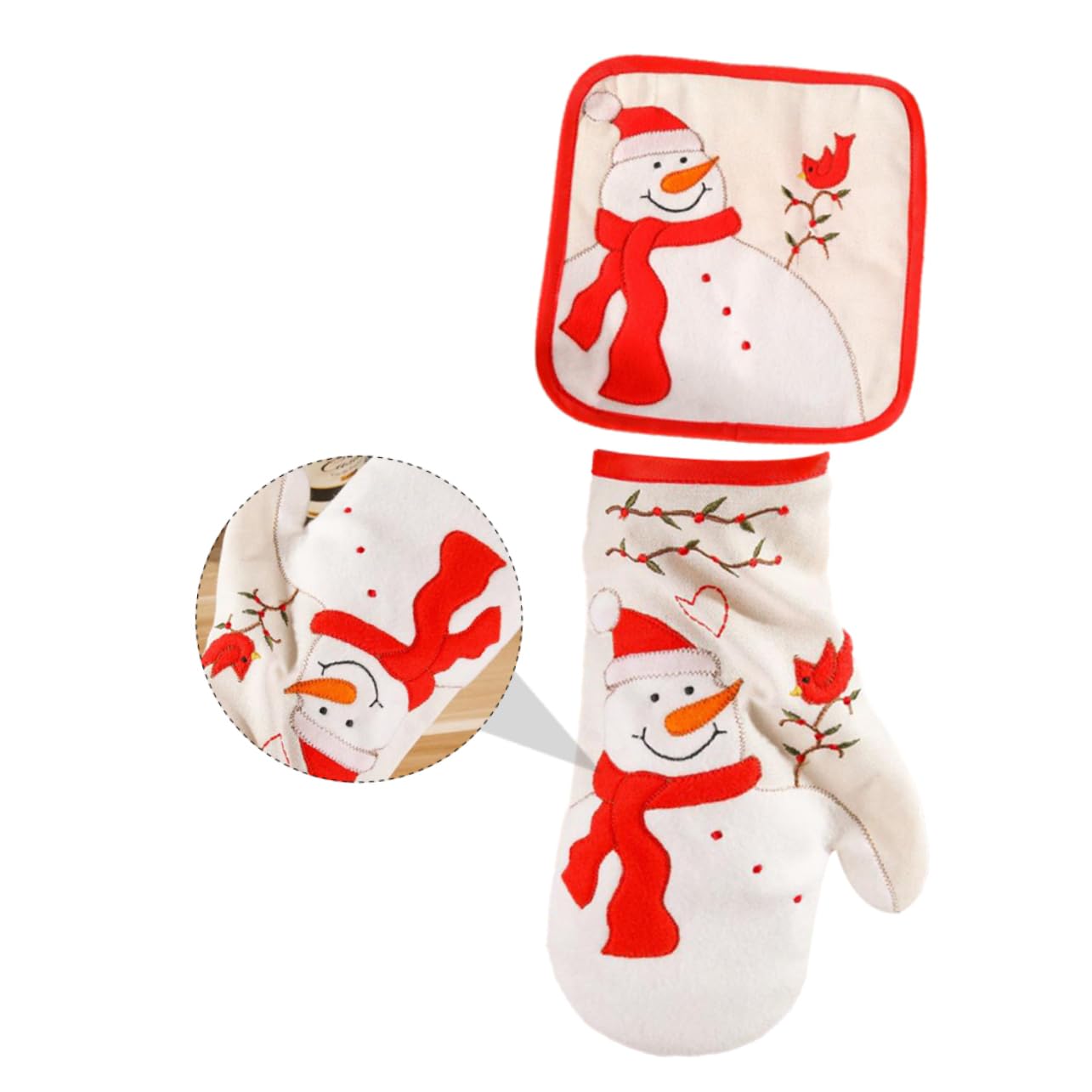 MAGICLULU 6 Unidades De Paquete De Mano Aislado Cocinar Guantes De Horno Guantes De Cocina Accesorios De Cocina Suministros De Navidad para Hornear Manoplas De