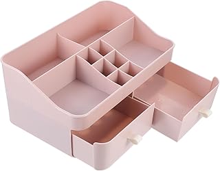 Healifty Makeup Organizer Station Dual Drawer...