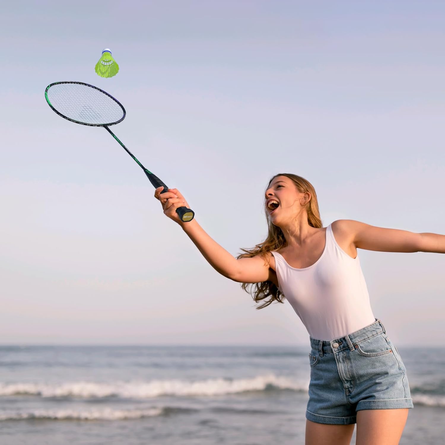 Professional Carbon Fiber Badminton Rackets Badminton Racquet for Backyards Gym