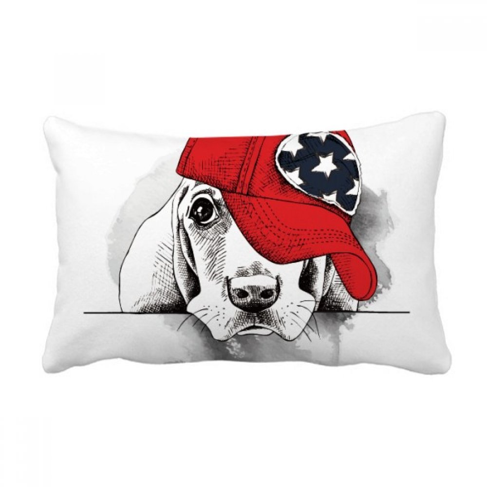 Coussin aquarelle de qualité supérieure illustration chien chic