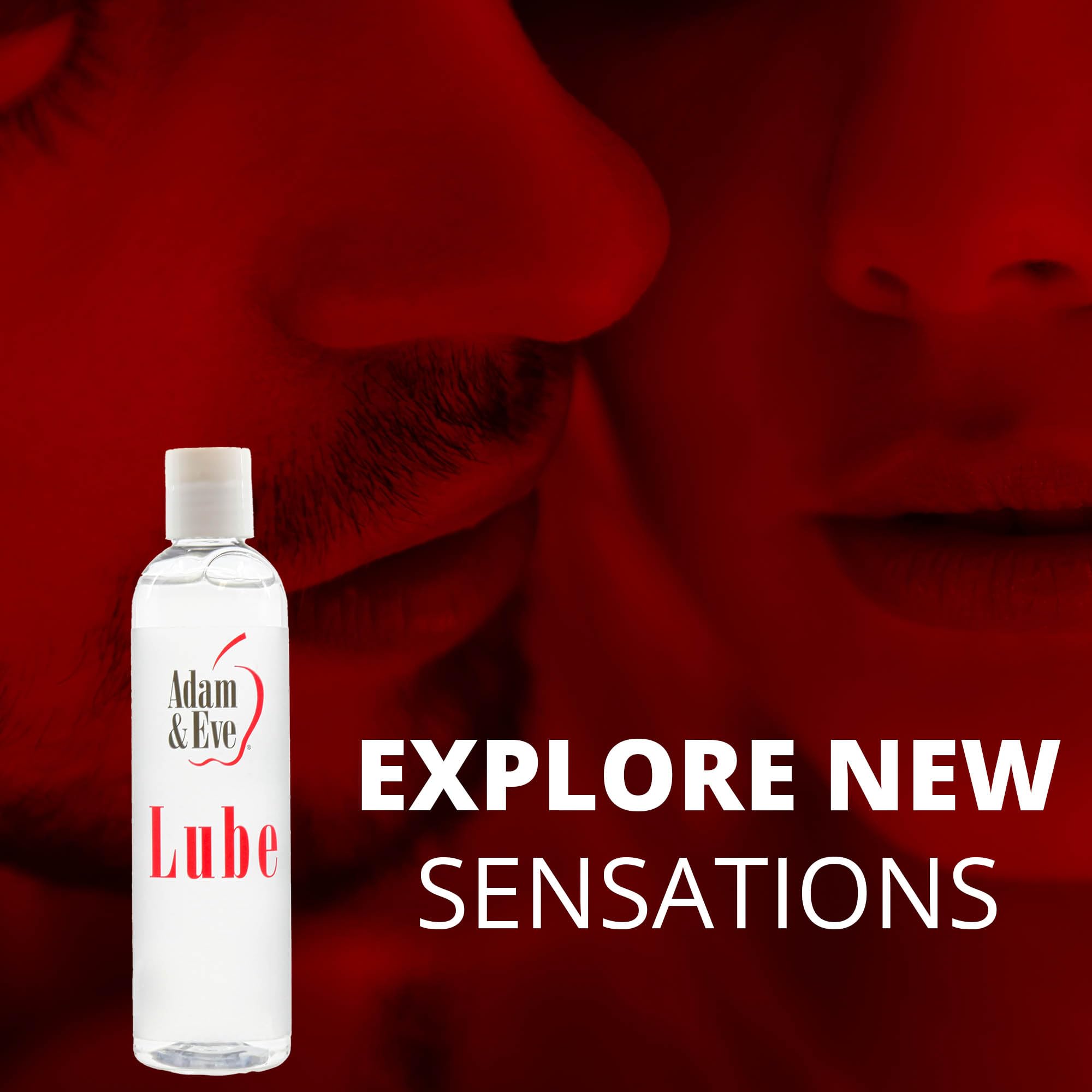 adam and eve personal lubricant Adam & Eve Water Based Lube 8 oz. | Personal Lubricant for Men, Women and  Couple main image 1
