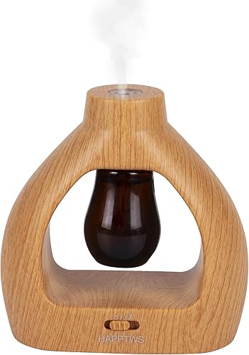 HAPPTWS Juego de difusor de aceite esencial sin agua, difusor inalámbrico, 3 ajustes de temporizador, funciona con pilas para dormitorio, estudio de