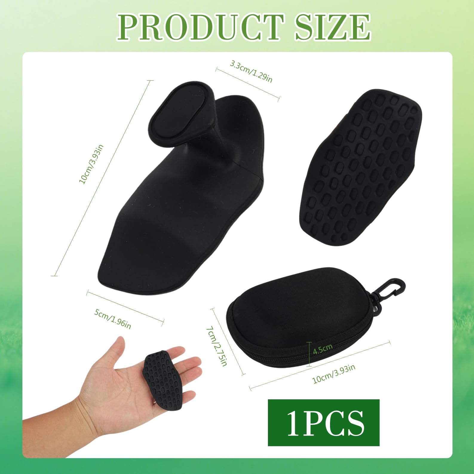 Coussinets De Préhension Antidérapants – Silicone, Pour Tractions, Haltères, Crossfit, 1 Paire