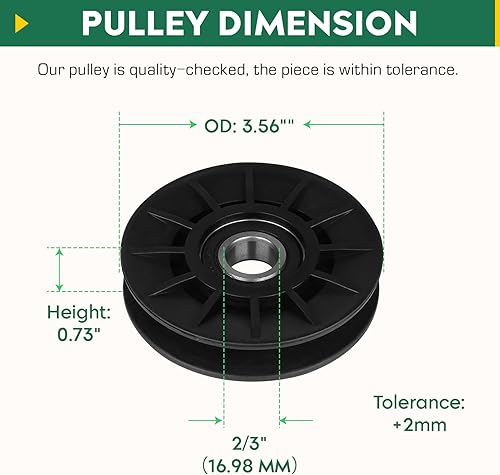 Miniatura 4 de Polea tensora en V para 756-05024, Cub Cadet GT XT1 XT2 50 GT50 SLX54 SLX50 GX54 GX50 GX50 LT42 LT46 LT50 LT54 GX50 GX54 LX42 LX46 LX50 LX54 SLX50