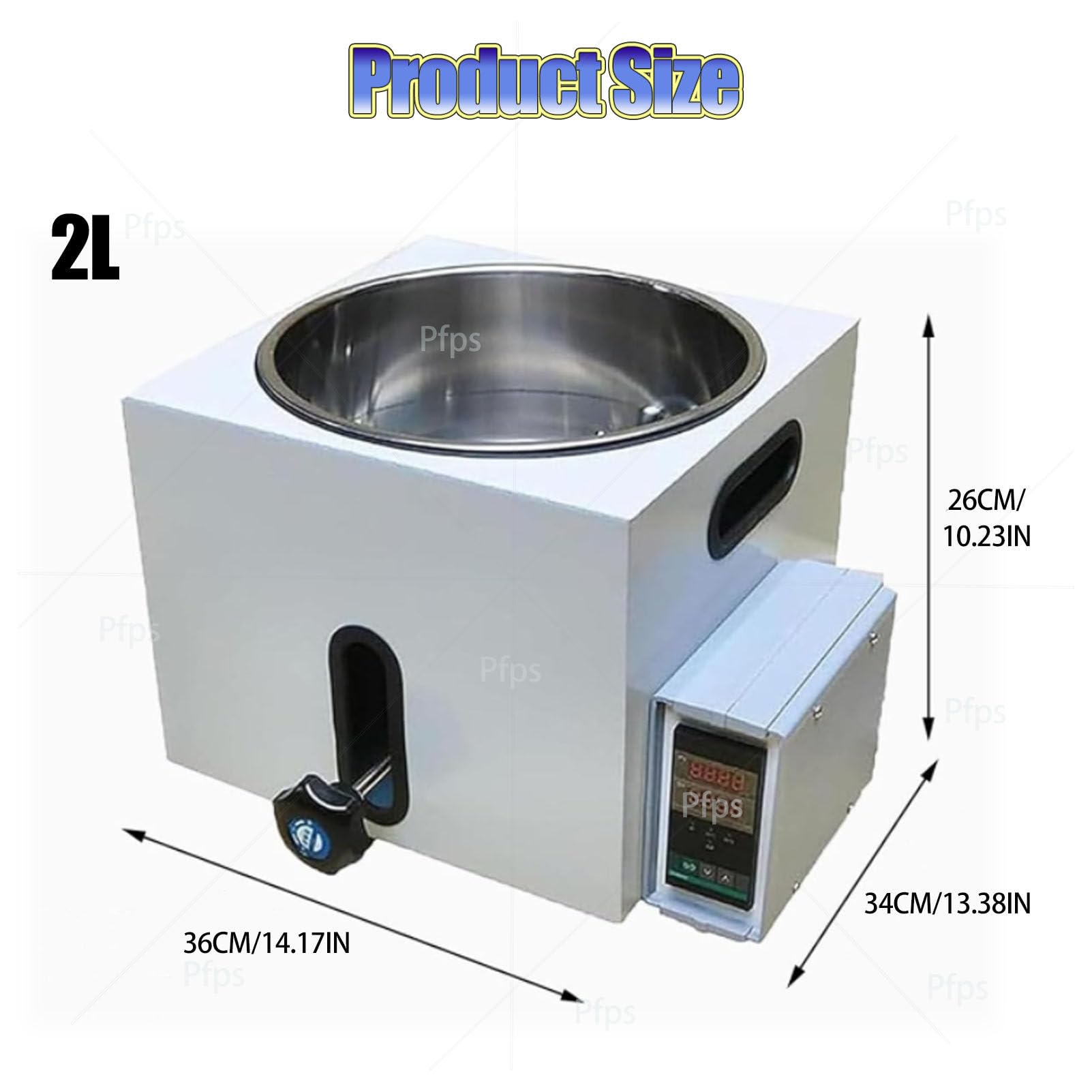Thermostatisches Öl- und Wasserbad 5L, Edelstahl-Hebeheizung mit interner / externer Zirkulation, PID-Regler zum Heizen, Mischen, Rühren