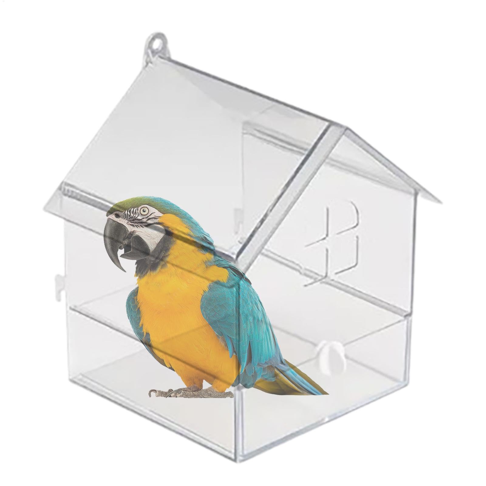Grande baignoire anti-fuite pour canari et boîte de douche cage