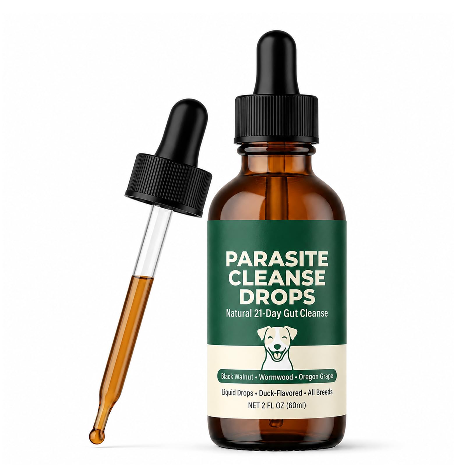 Pawsy Parasite Cleanse Drops for Dogs, for All Breeds