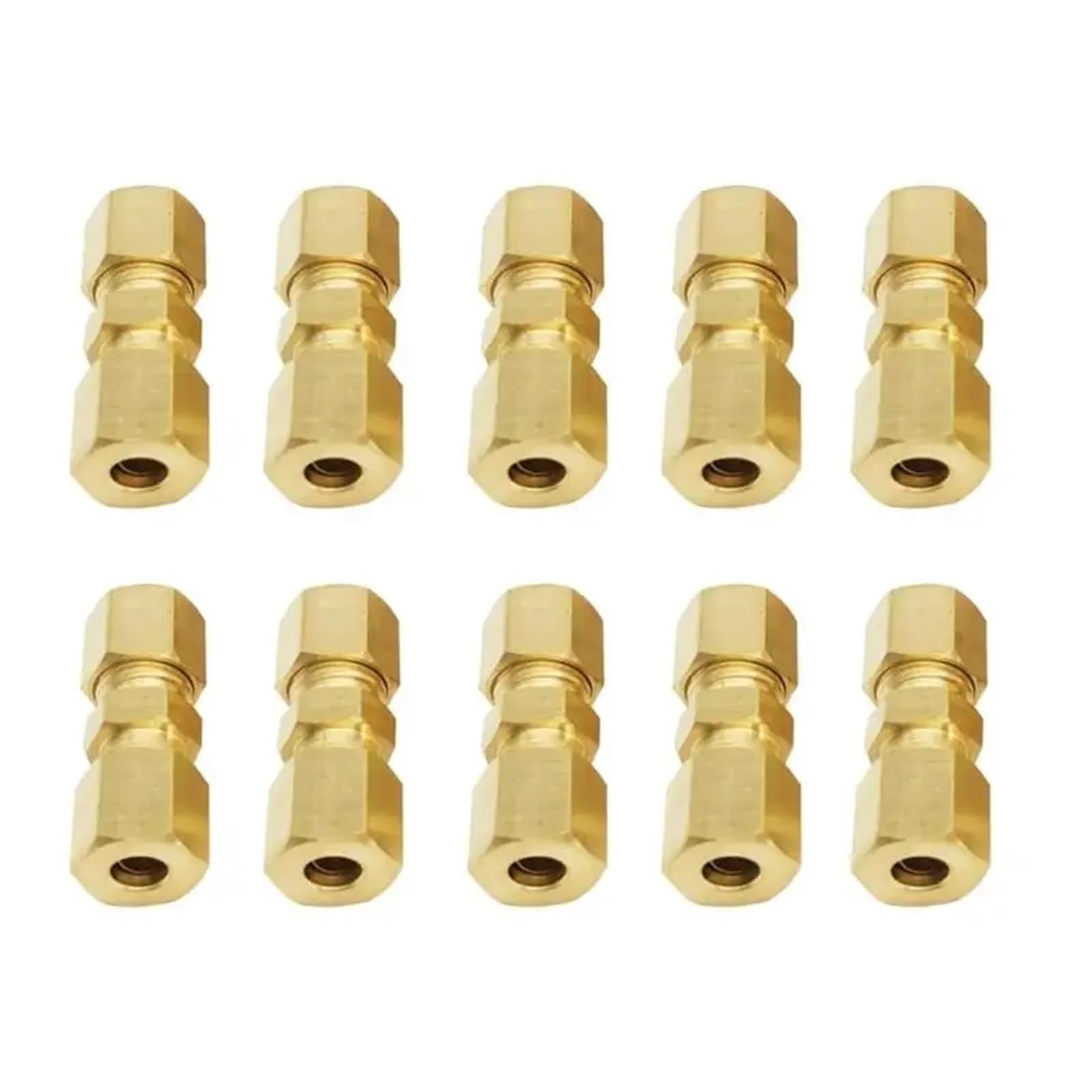 Aqyhsotw One Color R2lc 10Pcs Brake Line Connectors Compression Tube Fitting 4.75Mm 3/16Inch Brake Line Adapter Connector Brake Lines Kit