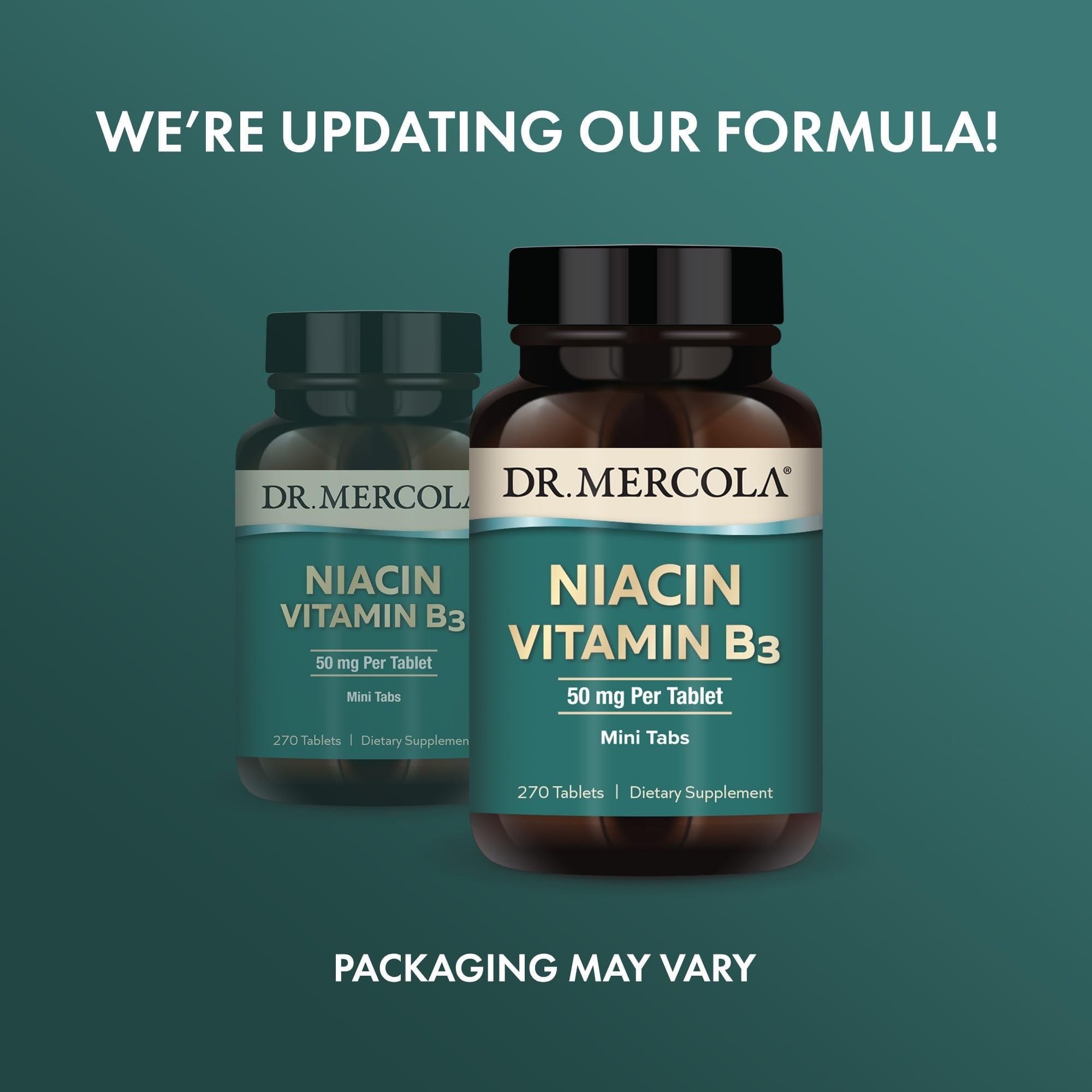 Dr. Mercola Niacin Vitamin B3, 50 mg, 270 Tablets (90 Servings) — Amazon image 3