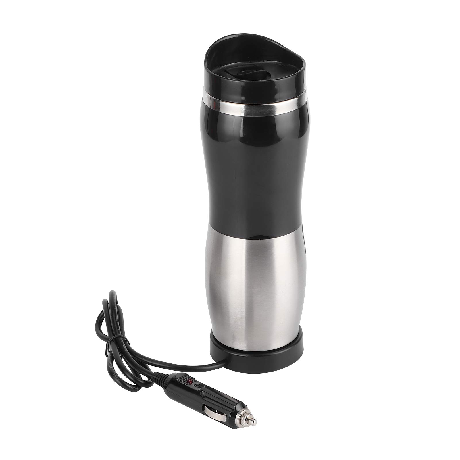 aqxreight Portable 304 Stainless Steel Electric Heating Cup 400ML Auto Car Mug Bottle Heating Boiling Water 100 ? Drive (DC12V), aqxreighteb7rv3kyzp-11