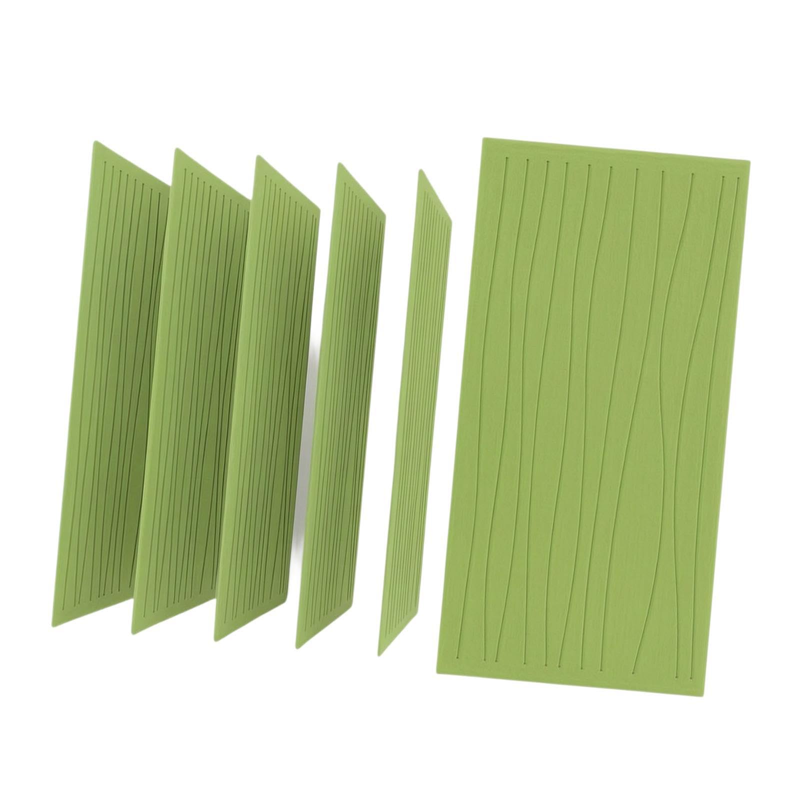 Oshhni 6 paneles acústicos pared Art, absorbentes sonido, paneles pared insonorizados para la reducción ruido en estudios, Verde