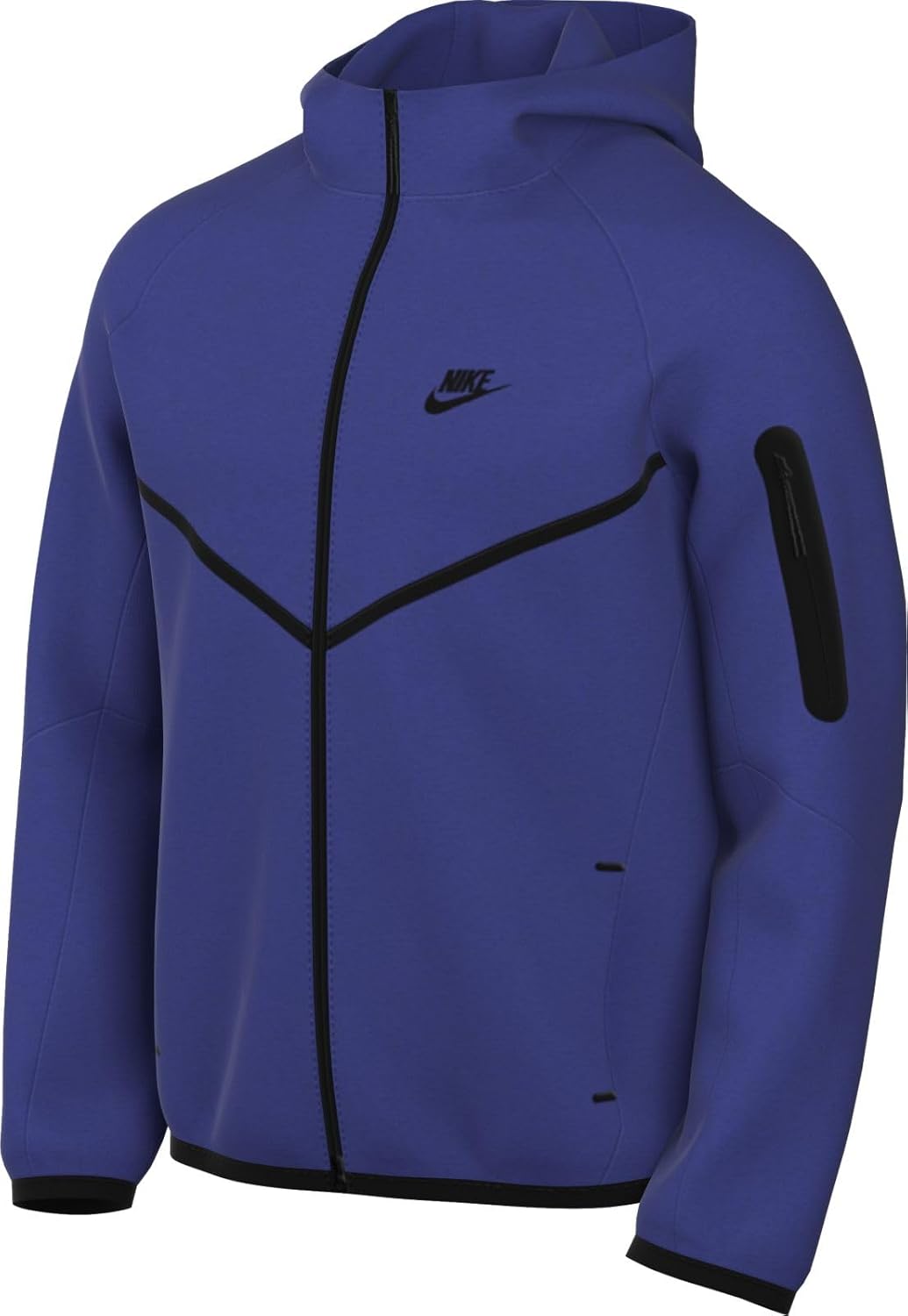 Nike Tech Mens Full-Zip Windrunner Hoodie HV0949-539 Deep Night Black Size Large