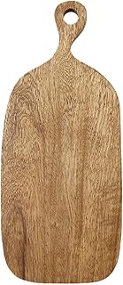 Thick Solid Wood Cutting Board with Handles – Zebra Wood Charcuterie Serving Board, Knife Friendly – Wedding & Housewarming Gift 39 * 17cm