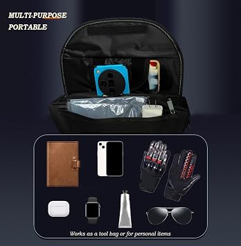 Motorcycle Handlebar Bag for Harley Davidson Street 750 20152020, Front Storage with Phone Holder, Water-Resistant Riding Pouch, Oxford Tool Bag with Strap for Travel